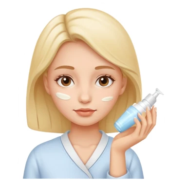 Face care girl sticker