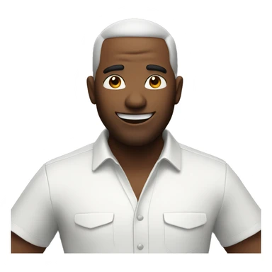 man saying hi sticker