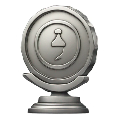 Platinum Trophy in coin form sticker