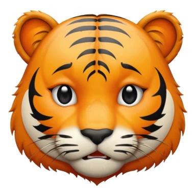 Tête de tigre qui pleure sticker