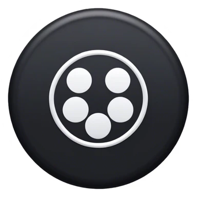 make a black cirlce with 3 lines going through it one in the middle, one going from top left to bottom, and one going from botton right up sticker