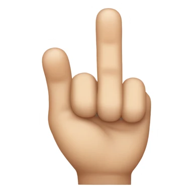 Second finger sticker