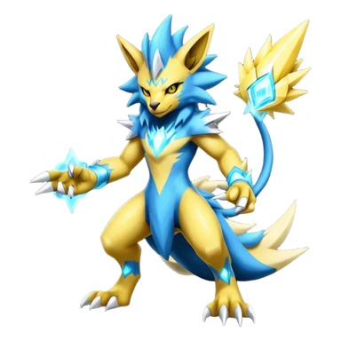 Shiny Epic Badass Manectric-Luxray-Zeraora-hybrid (Full body) sticker