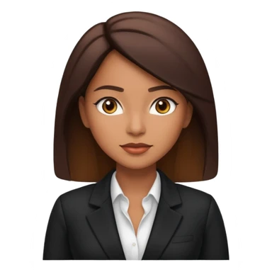 Lashista morena empresaria  sticker