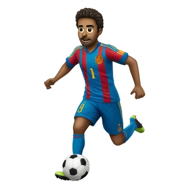 jugador de futbol español con pelo rizado  sticker
