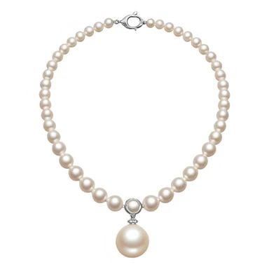 pearl necklace sticker