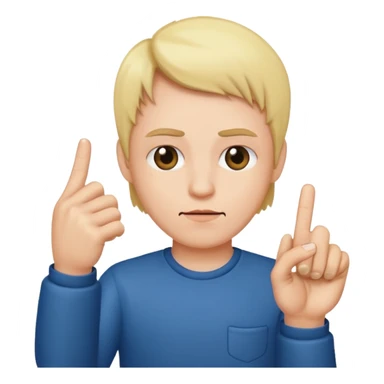 me with middle finger sticker