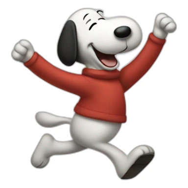 Happy dancing snoopy sticker