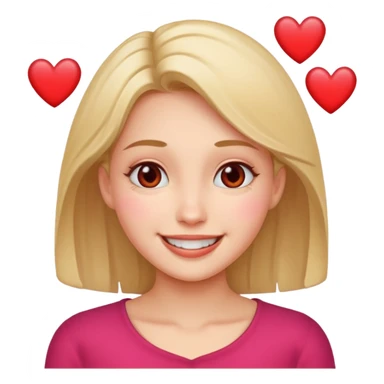 Woman boops Hearts  sticker