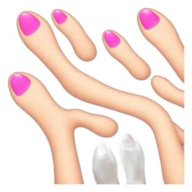 Feet with long nail claws sticker
