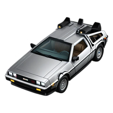 delorean dmc 12 sticker