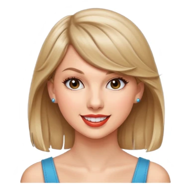 Taylor Swift smile sticker