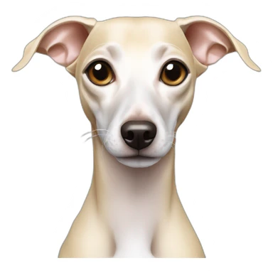 cream italian greyhound sticker
