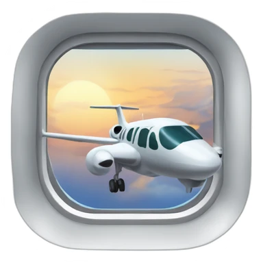 Flugzeug Fenster drinnen sticker