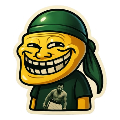 lol face
Change His durag To Green sticker