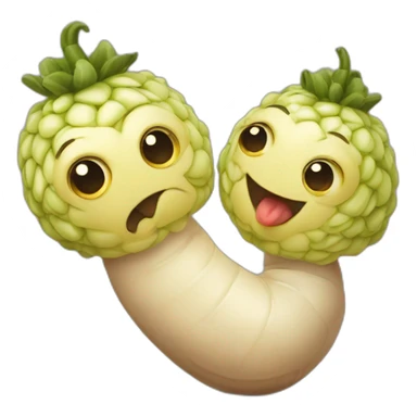 Deux larves amoureuse sticker