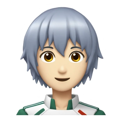 Male version of rei ayanami sticker