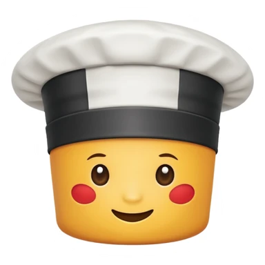 no person just a cooking hat icon sticker