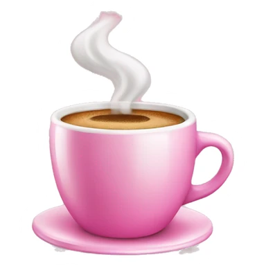 coffee in pink cup sticker