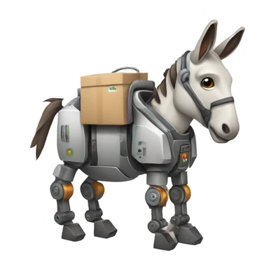 burro robot sticker