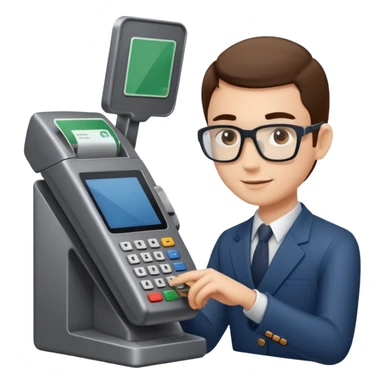 a person tapping a credit card on a payment terminal sticker