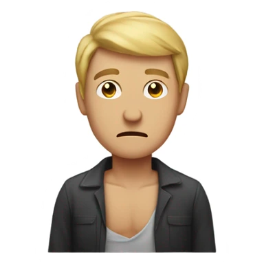 Man stomach hurt sticker