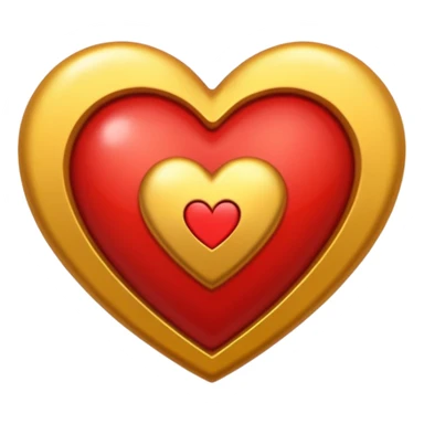 Un corazón y una letra P en el medio  sticker