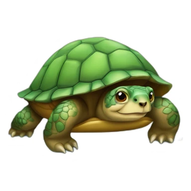 Une tortue sur une loutre sur un paresseux sticker