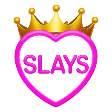 Light up sign that says slay queens  sticker