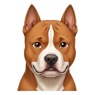 Brown amstaff sticker
