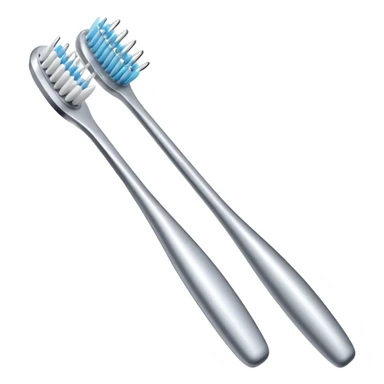 Toothbrush where the bristles are replaced with a metal needle. sticker
