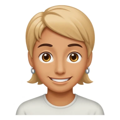 rolling eyes but smiling sticker