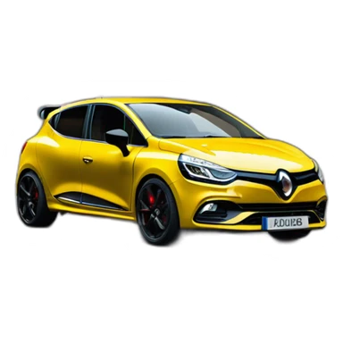 Clio 4 rs jaune sirius sticker