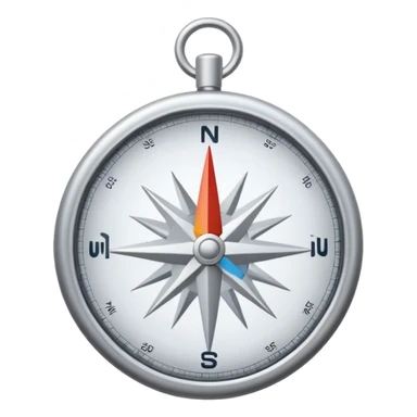 white compass sticker