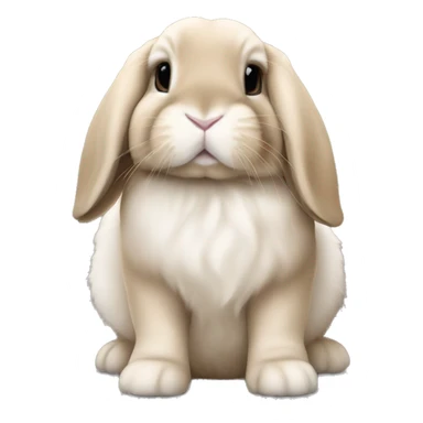 sable point holland lop bunny sticker