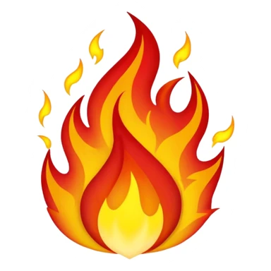 Wicked red flames sticker