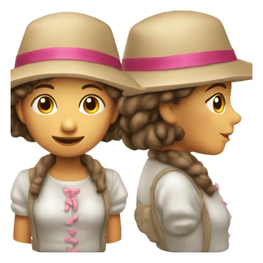 Petite fille avec un chapeau  sticker