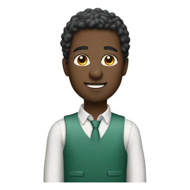 WHATSAPP black male wearing su sticker