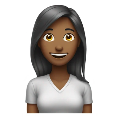 Women being over smiling  sticker