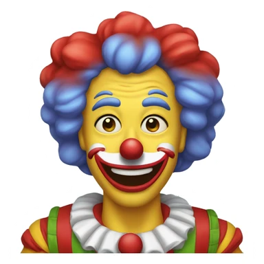 Cara de payaso sticker