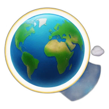 Earth space with user avatar pinned as marker sticker