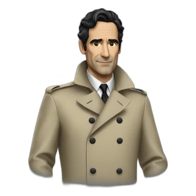 Ben Chaplin elegant trench coat sticker
