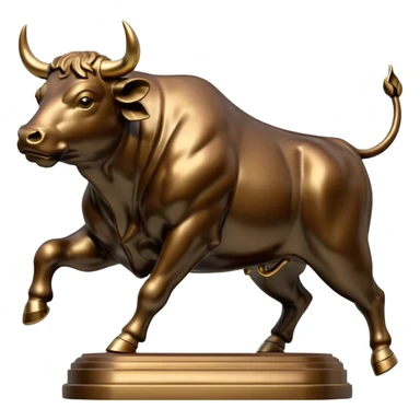 bull market rising sticker