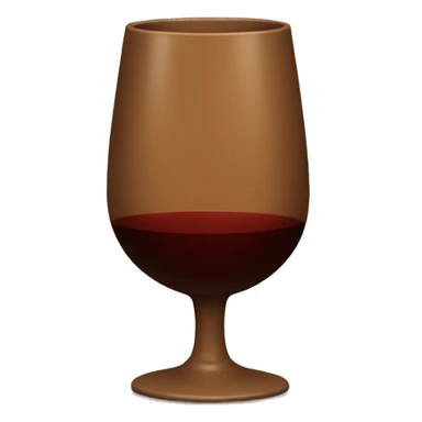 Brown wine cup sticker