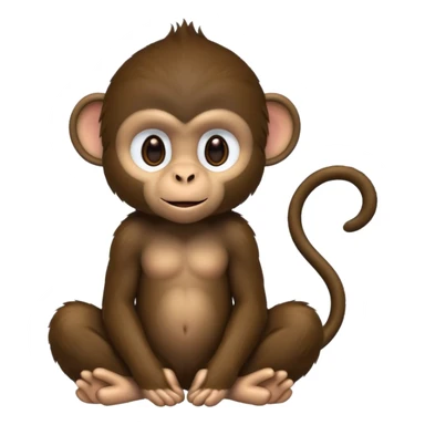 A black monkey sticker