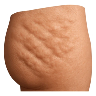 porzione di pelle con avvallamenti di grasso, iperrealistica 4k sticker