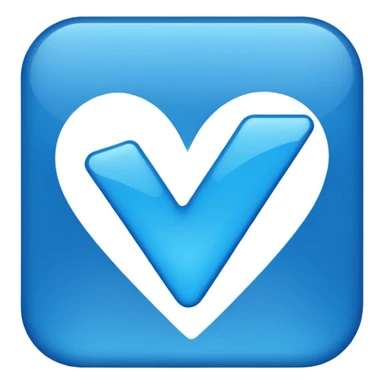 Create a blue checkmark for the nickname, do 1 in 1 as in tiktok sticker