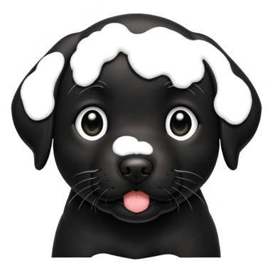 Cachorro preto labrador sticker