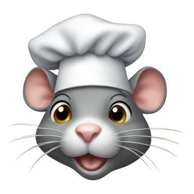 Rat in chef hat  sticker