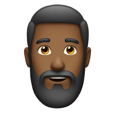 Man with gotee beard  sticker